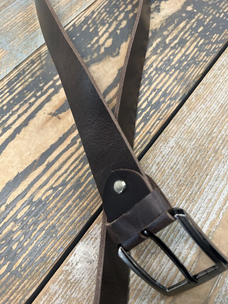 Bline Echt lederen 4 cm riem 41480