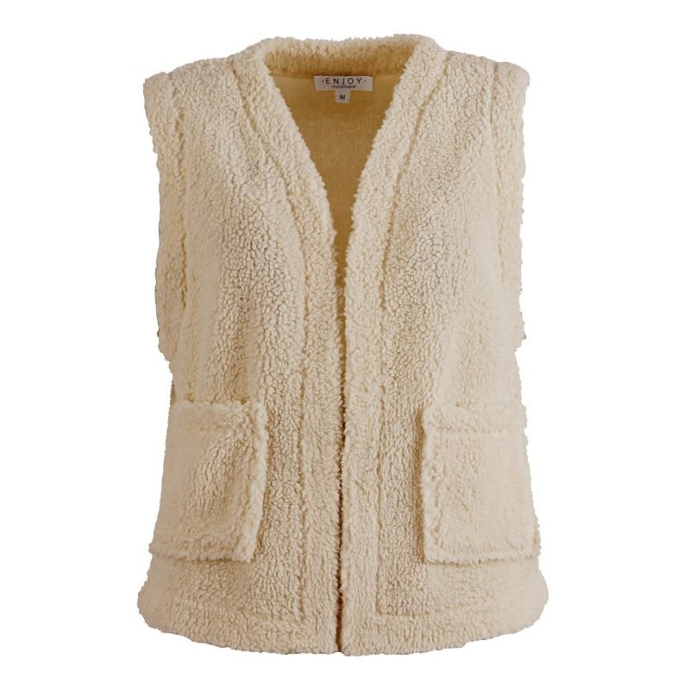 Enjoy Gilet teddy kort 418889