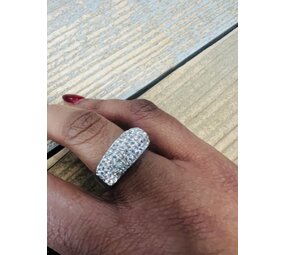 Moda Ring met steentjes S590 Moda Ring met steentjes S590