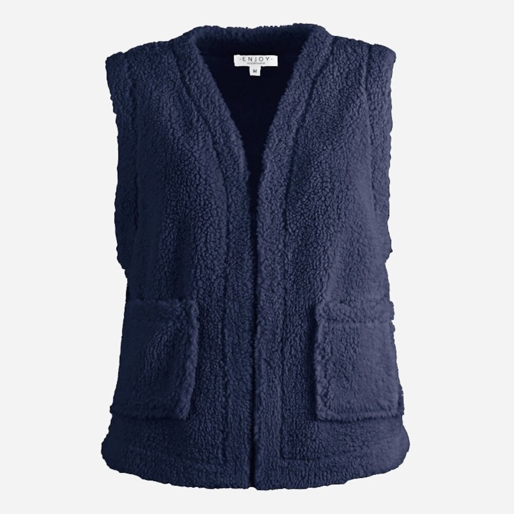 Enjoy Gilet teddy kort 418889