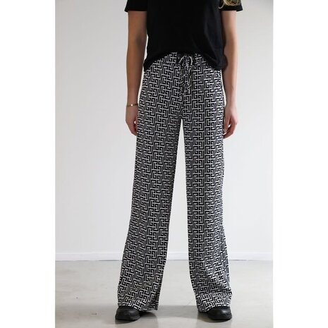 New Star Wide leg broek Dorian-001