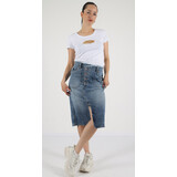 M.O.D. Denim Skirt split SP24-2101 Iris M.O.D. Denim Skirt split SP24-2101 Iris