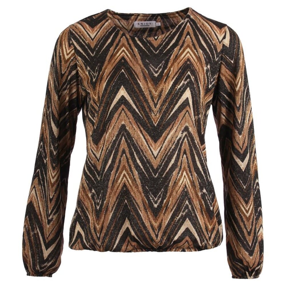 Enjoy Blouson allover print lurex 501475 Enjoy Blouson allover print lurex 501475