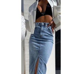 Kiss Pink Rok denim met split 196 Kiss Pink Rok denim met split 196