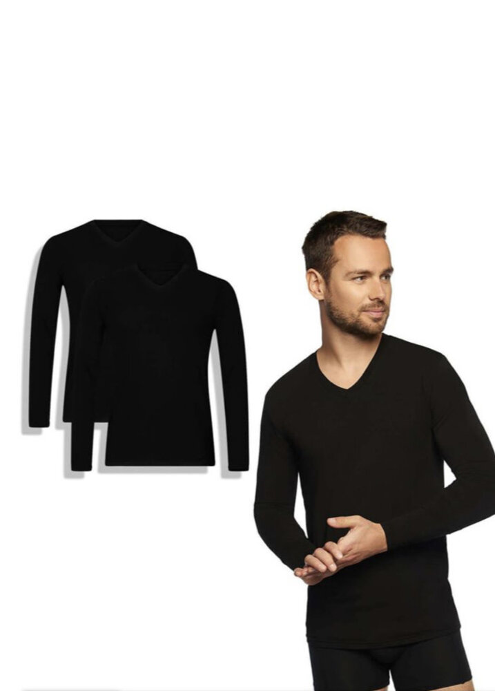 Bamboo Basics Longsleeve 2 pack v Neck Vick Bamboo Basics Longsleeve 2 pack v Neck Vick