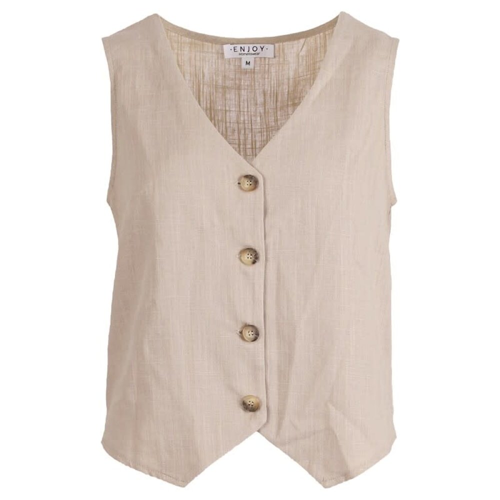 Enjoy Gilet linnen 502409 Enjoy Gilet linnen 502409
