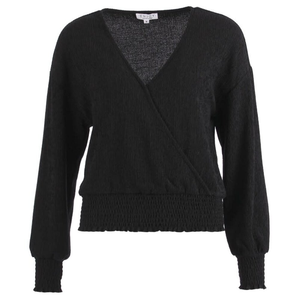 Enjoy Blouse v-hals allover print 415153 Enjoy Blouse v-hals allover print 415153