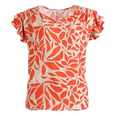 Enjoy Top km 2 kleuren print 478673