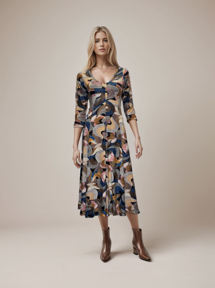 Joys Jurk midi lengte 1673