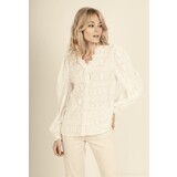 Jolio Co Blouse broderie v-hals 10020 Jolio Co Blouse broderie v-hals 10020