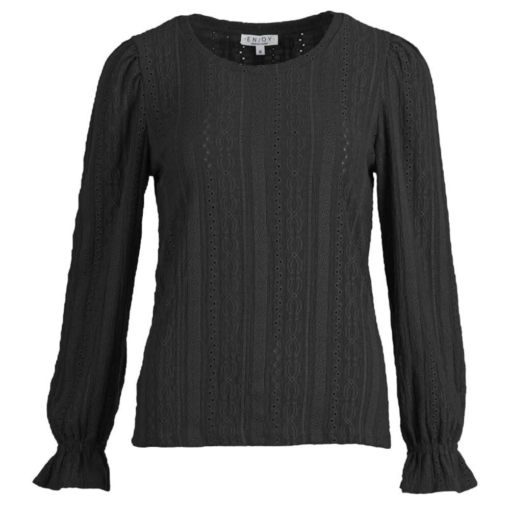 Enjoy Shirt ballon mw kreukel crochet 412304 Enjoy Shirt ballon mw kreukel crochet 412304