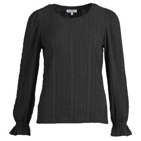 Enjoy Shirt ballon mw kreukel crochet 412304 Enjoy Shirt ballon mw kreukel crochet 412304