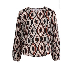Enjoy Shirt lange mouw allover print 155558 Enjoy Shirt lange mouw allover print 155558