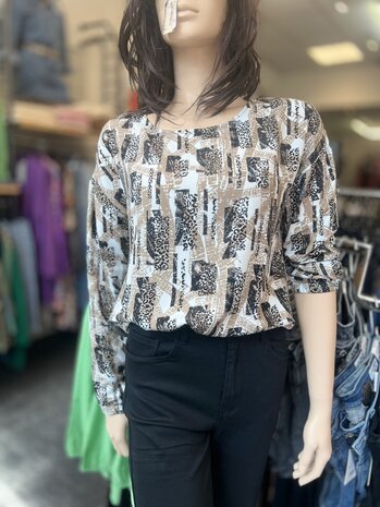 Enjoy Shirt lm ronde hals print 166661 Enjoy Shirt lm ronde hals print 166661