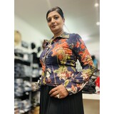 Lalamour Blouse doorknoop Sara 2435 Lalamour Blouse doorknoop Sara 2435