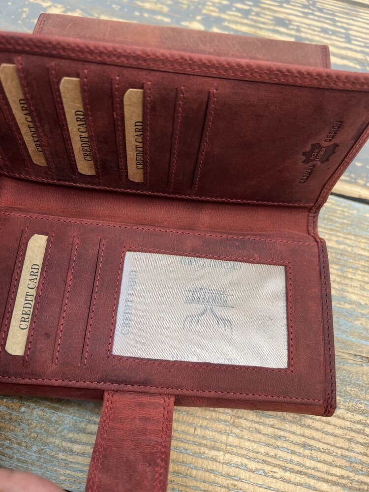 Echt lederen portemonnee 2016