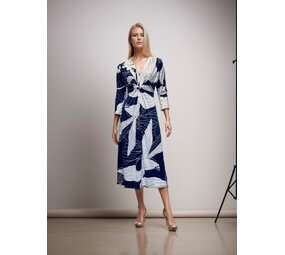 Joys Jurk knot midi lengte 1636-27 Joys Jurk knot midi lengte 1636-27