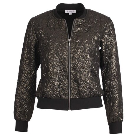 Enjoy Bomber jasje glans jaquard 928365 Enjoy Bomber jasje glans jaquard 928365