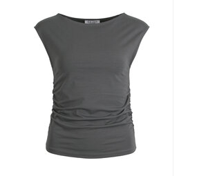 Enjoy Uni shirt mouwloos plooitjes 183204