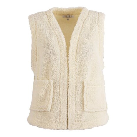 Enjoy Gilet teddy kort 418889