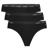Bamboo Basics String 3-pack naadloos kant randje Amber Bamboo Basics String 3-pack naadloos kant randje Amber