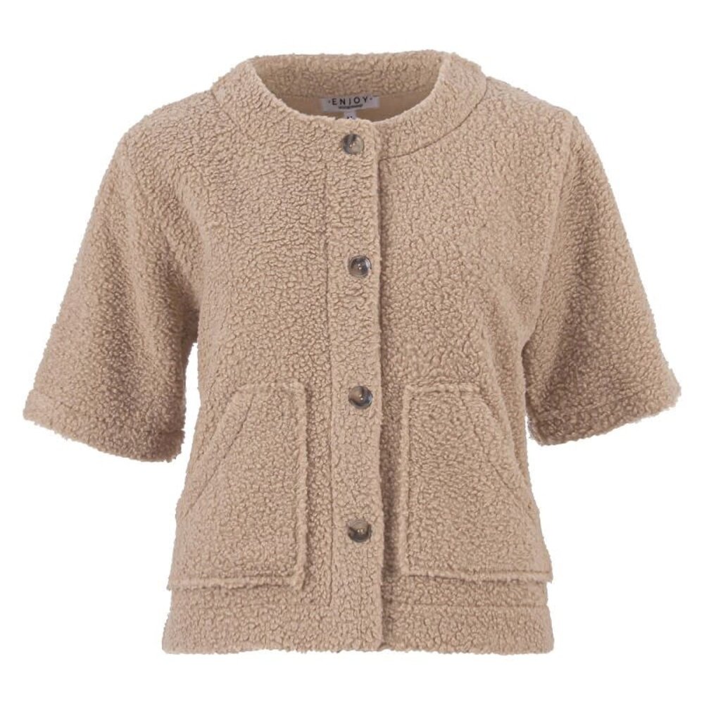 Enjoy Teddy jasje halve mouw 183563