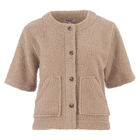 Enjoy Teddy jasje halve mouw 183563