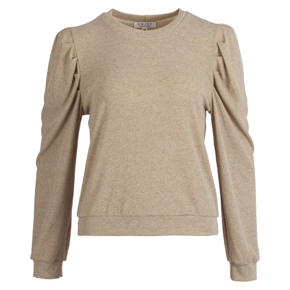 Enjoy Shirt lange pofmouwen lurex 166655 Enjoy Shirt lange pofmouwen lurex 166655