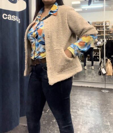 Enjoy Teddy jasje halve mouw 183563