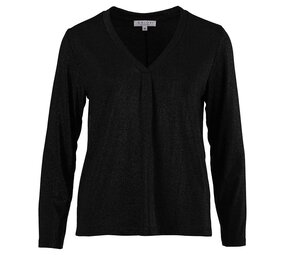 Enjoy Shirt lm v-hals lurex 166616 Enjoy Shirt lm v-hals lurex 166616