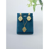 Missra Set ketting met oorstekers COBA79 Missra Set ketting met oorstekers COBA79