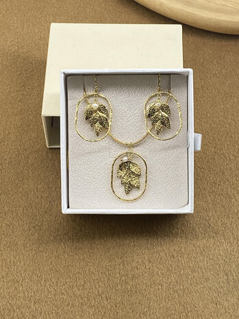 Missra Set ketting met oorbellen COBONEW124 Missra Set ketting met oorbellen COBONEW124