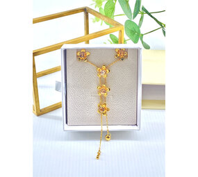 Missra Set ketting en oorbellen flowers 9COBO Missra Set ketting en oorbellen flowers 9COBO