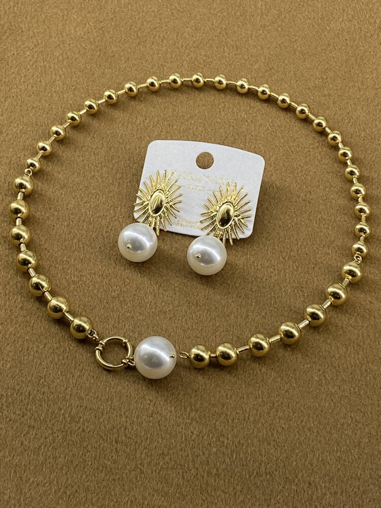 Missra Set ketting en oorstekers COBO410