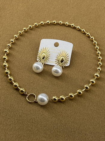 Missra Set ketting en oorstekers COBO410