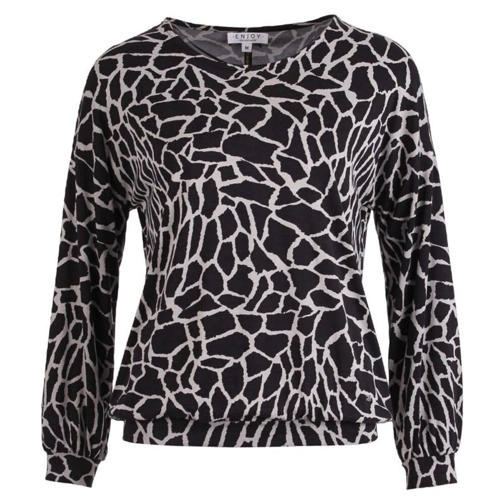 Enjoy Blouson rh Allover print 475130 Enjoy Blouson rh Allover print 475130