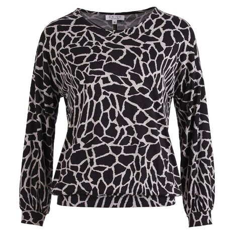 Enjoy Blouson rh Allover print 475130 Enjoy Blouson rh Allover print 475130