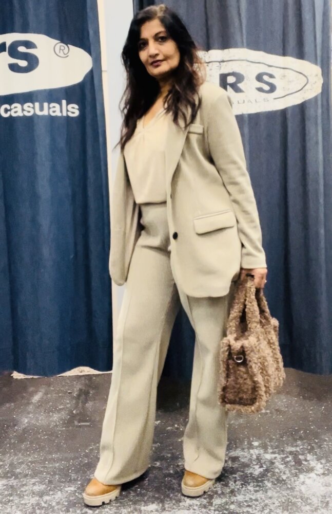 Esvivid Wide leg rib broek 7725