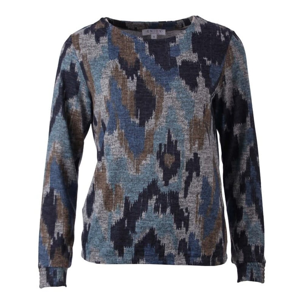 Enjoy Sweater cozy grafische print 155850