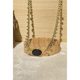 Missra Ketting ovaal steentje rand 3115822 Missra Ketting ovaal steentje rand 3115822