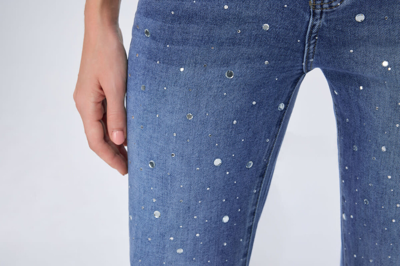 Hello Miss Wide leg denim steentjes front 836 Hello Miss Wide leg denim steentjes front 836