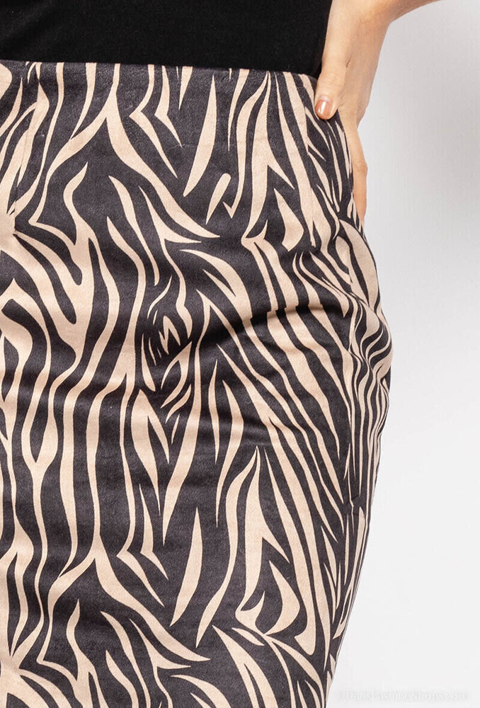 Unika Suede rok dieren print 2875-9 Unika Suede rok dieren print 2875-9