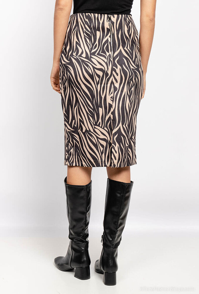 Unika Suede rok dieren print 2875-9 Unika Suede rok dieren print 2875-9