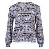 Enjoy Blouson v-hals grafische pr. 183213 Enjoy Blouson v-hals grafische pr. 183213