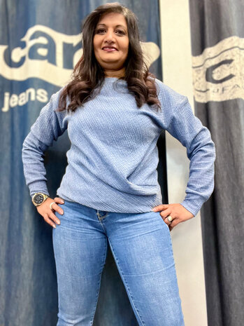 Enjoy Shirt lm structuur drape 413139 Enjoy Shirt lm structuur drape 413139