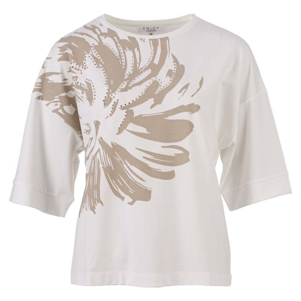 Enjoy Top halve mouw bloemprint 156188