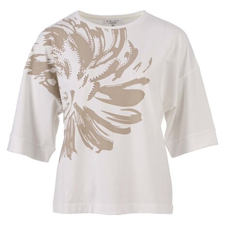 Enjoy Top halve mouw bloemprint 156188