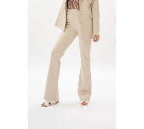 Iz Naiz Flared twill broek 3970 Iz Naiz Flared twill broek 3970