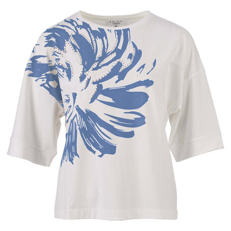 Enjoy Top halve mouw bloemprint 156188