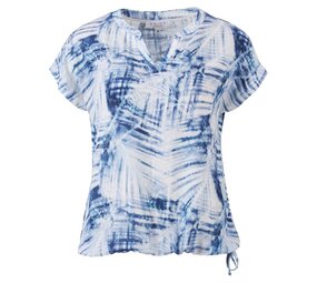 Enjoy Blouson km v-hals batik print 167550 Enjoy Blouson km v-hals batik print 167550